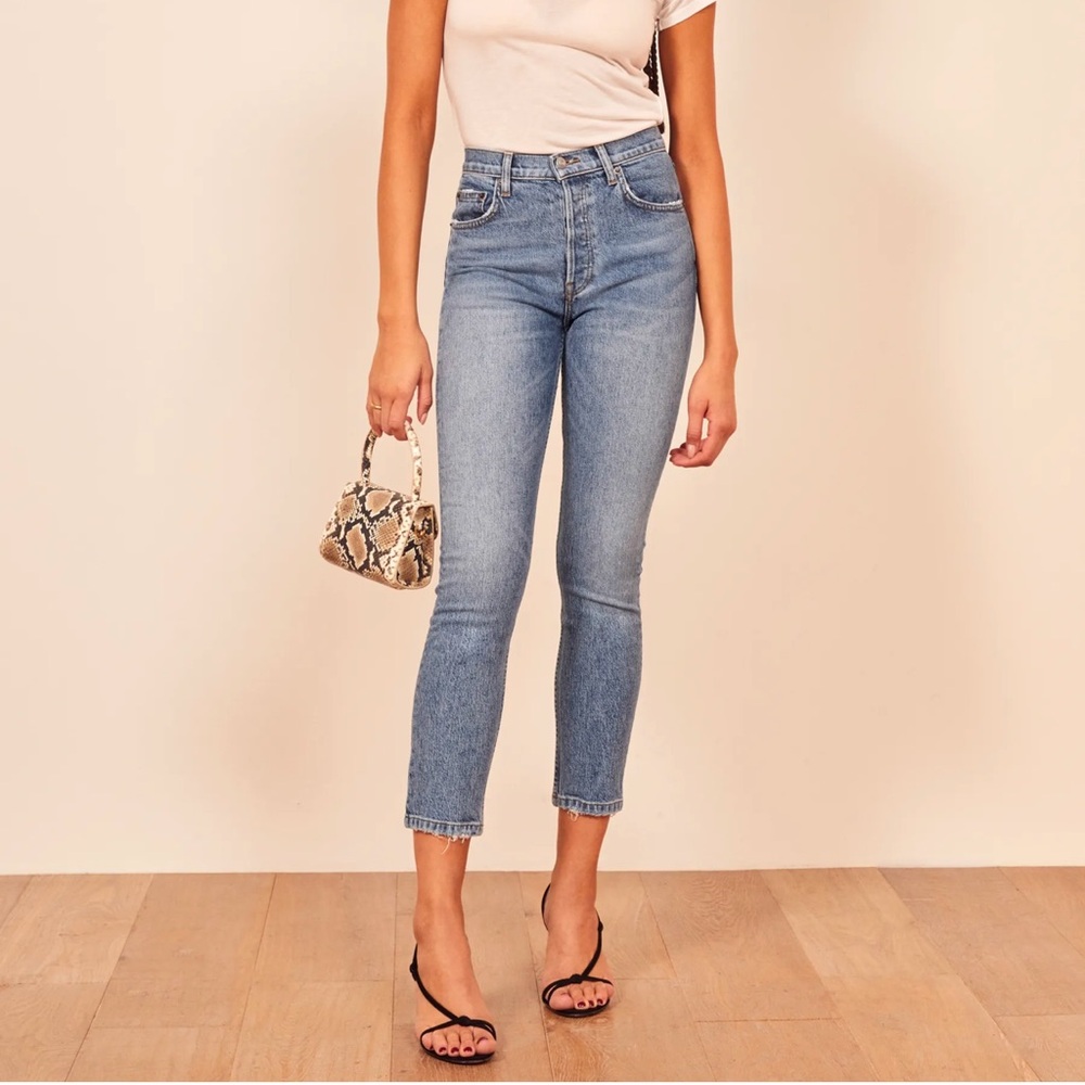 Reformation Serena High Skinny Crop